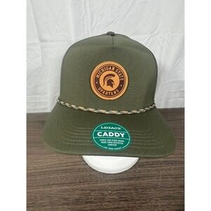 Michigan State Spartans Hat Legacy Caddy Green Snapback Rope Brim Cap